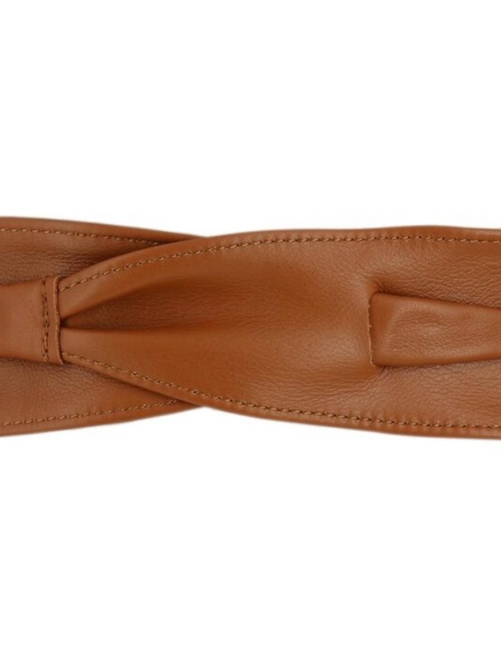 Timeless smooth Italian full grain cowhide leather Obi belt. - Picture 3 of 4